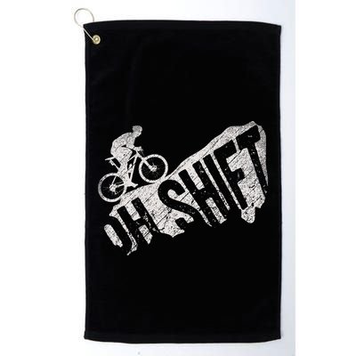 Oh Shift Mountain Biking Bicycle Bike Rider Cyclist Golf Towel