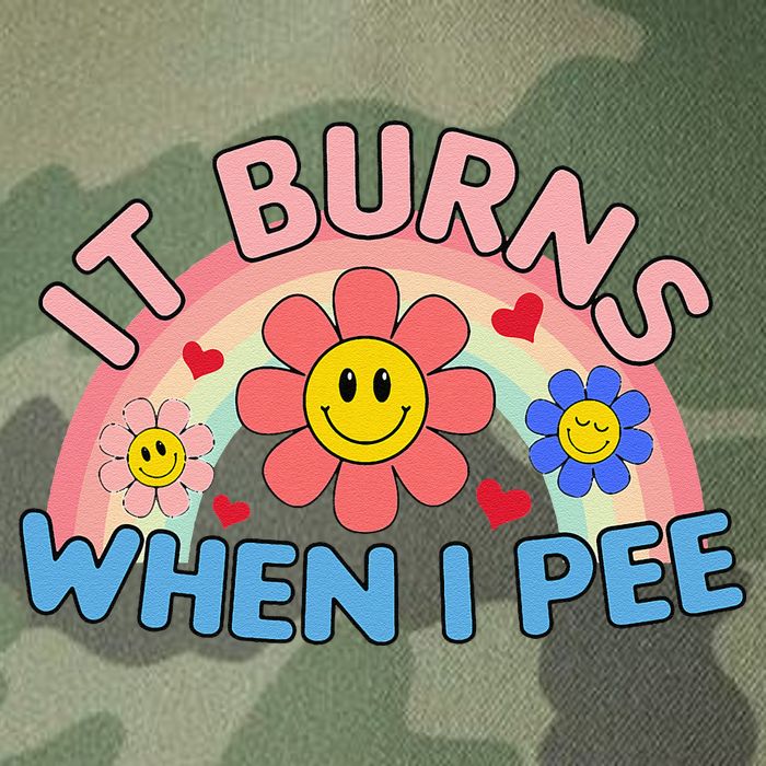 Oddly Specific Meme It Burns When I Pee Inappropriate Adult Legacy Tie Dye Trucker Hat