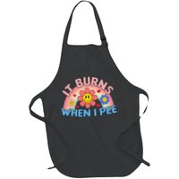 Oddly Specific Meme It Burns When I Pee Inappropriate Adult Apron
