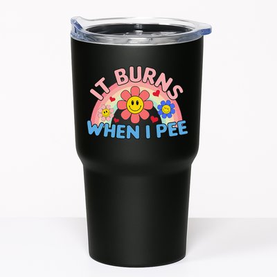 Oddly Specific Meme It Burns When I Pee Inappropriate Adult Tumbler