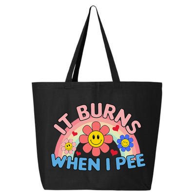 Oddly Specific Meme It Burns When I Pee Inappropriate Adult 25L Jumbo Tote