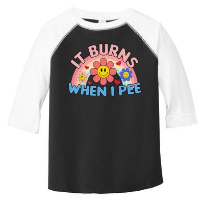Oddly Specific Meme It Burns When I Pee Inappropriate Adult Toddler Fine Jersey T-Shirt