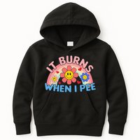 Oddly Specific Meme It Burns When I Pee Inappropriate Adult Kids Hoodie