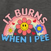 Oddly Specific Meme It Burns When I Pee Inappropriate Adult Vector Backpack