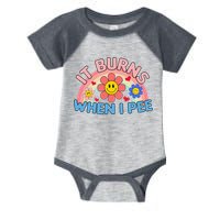 Oddly Specific Meme It Burns When I Pee Inappropriate Adult Infant Baby Jersey Bodysuit