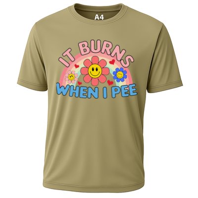 Oddly Specific Meme It Burns When I Pee Inappropriate Adult Performance Shirt
