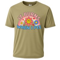 Oddly Specific Meme It Burns When I Pee Inappropriate Adult Performance Shirt