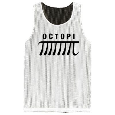 Octopi Science Math Pi Day Funny Great Fun Teachers Puns Mesh Reversible Basketball Jersey Tank