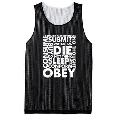 Obey Submit Marry Reproduce Sleep Die Consume Mesh Reversible Basketball Jersey Tank