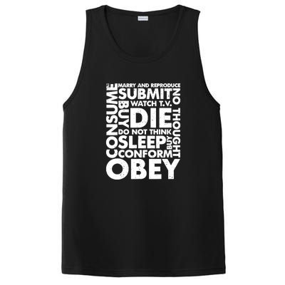 Obey Submit Marry Reproduce Sleep Die Consume PosiCharge Competitor Tank