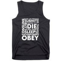 Obey Submit Marry Reproduce Sleep Die Consume Tank Top