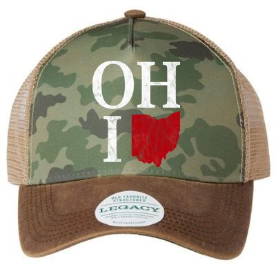 Ohio State Map Legacy Tie Dye Trucker Hat