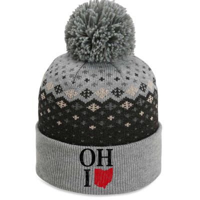 Ohio State Map The Baniff Cuffed Pom Beanie