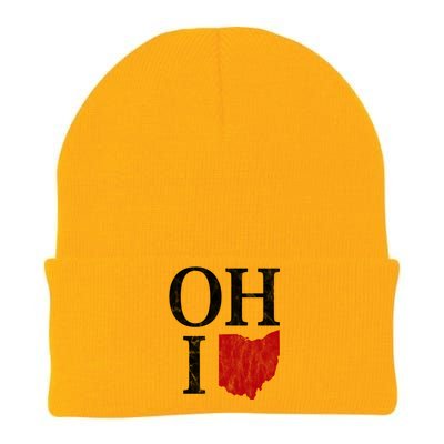 Ohio State Map Knit Cap Winter Beanie