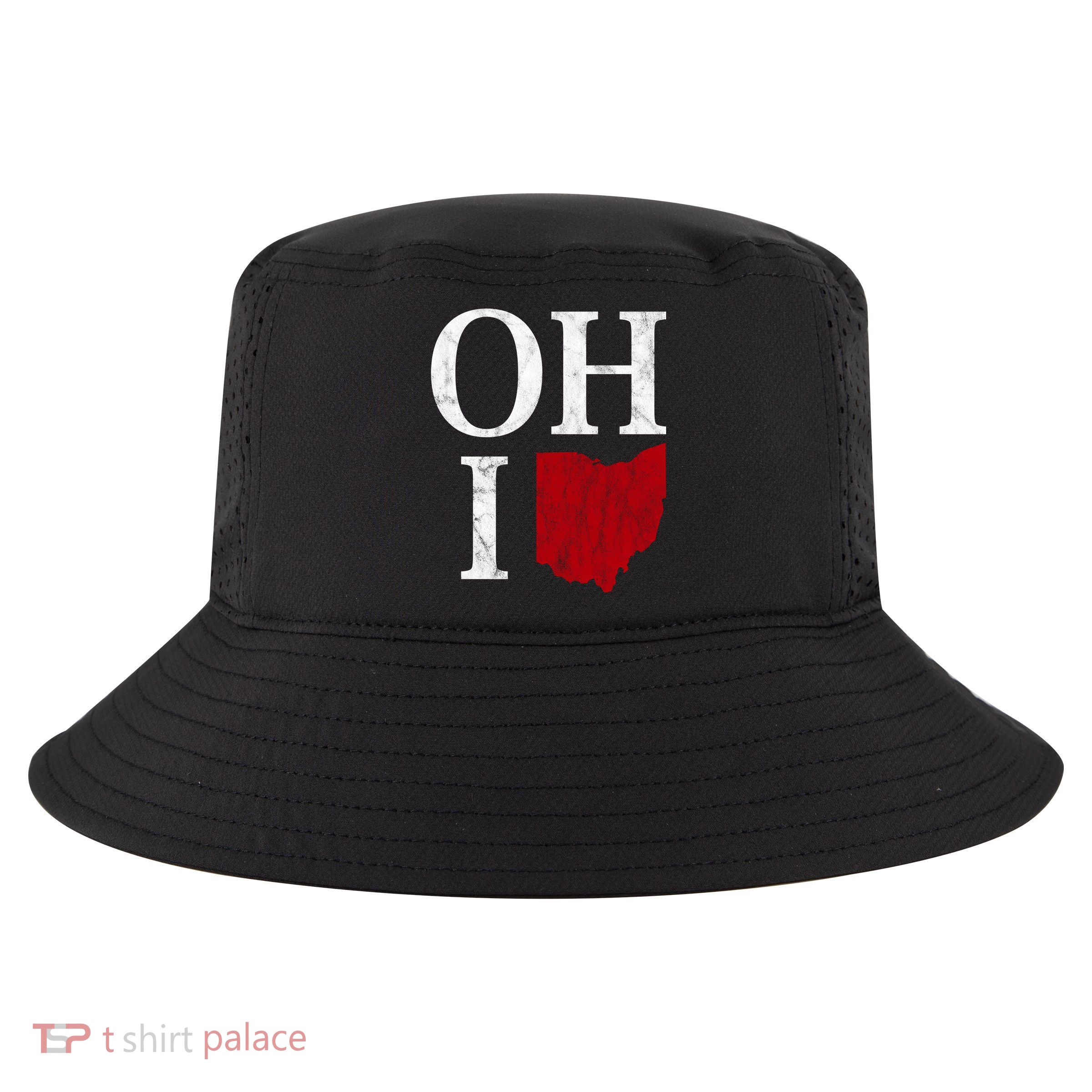 Ohio State Map Cool Comfort Performance Bucket Hat