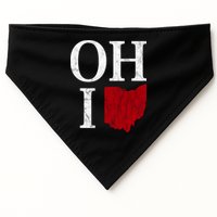 Ohio State Map USA-Made Doggie Bandana
