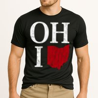 Ohio State Map Cooling Performance Crew T-Shirt