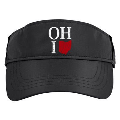 Ohio State Map Adult Drive Performance Visor