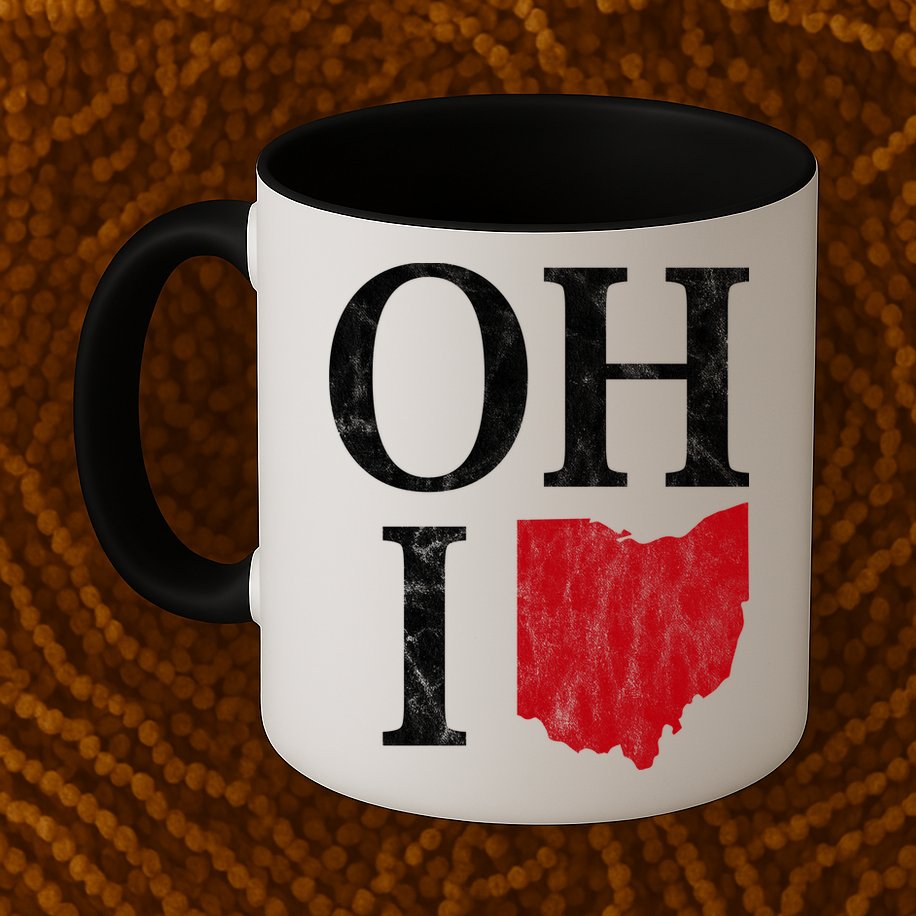 Ohio State Map Mug