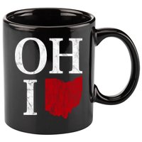 Ohio State Map 11oz C Handle Ceramic Mug