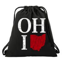 Ohio State Map Drawstring Bag