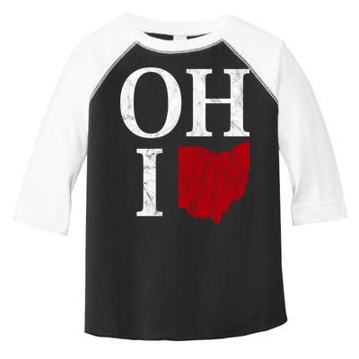 Ohio State Map Toddler Fine Jersey T-Shirt
