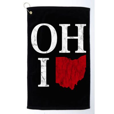 Ohio State Map Golf Towel