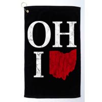 Ohio State Map Golf Towel
