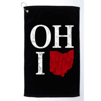 Ohio State Map Platinum Collection Golf Towel