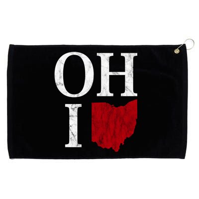 Ohio State Map Grommeted Golf Towel