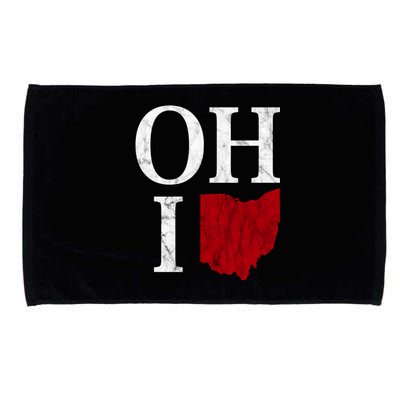 Ohio State Map Microfiber Hand Towel