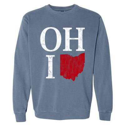 Ohio State Map Garment-Dyed Sweatshirt