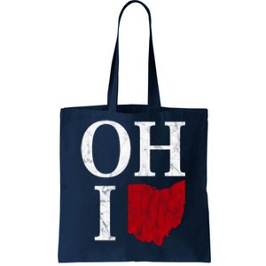 Ohio State Map Tote Bag