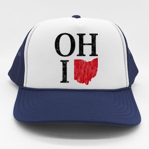 Ohio State Map Trucker Hat