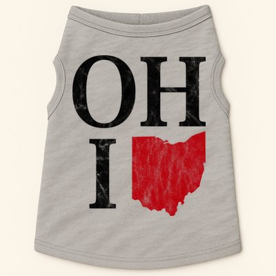 Ohio State Map Doggie Tank