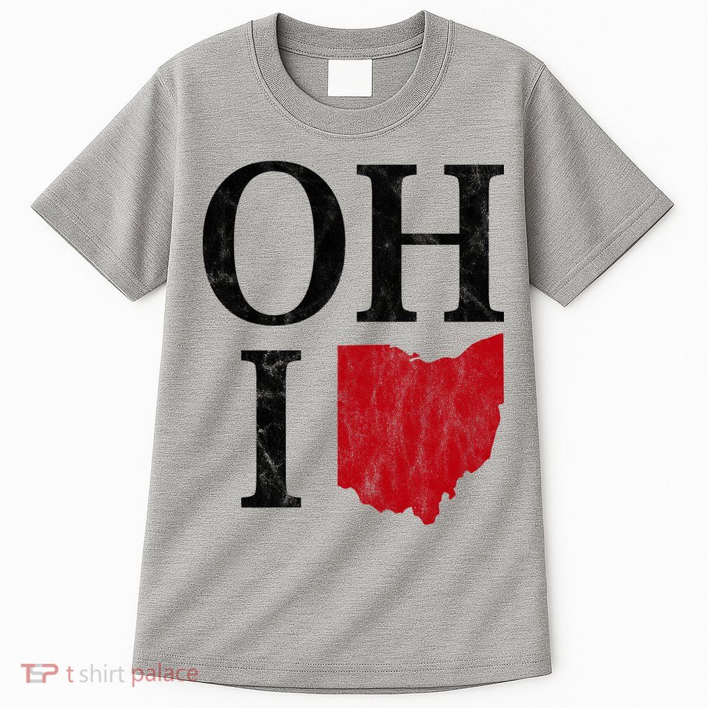 Ohio State Map Tall T-Shirt