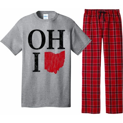 Ohio State Map Pajama Set