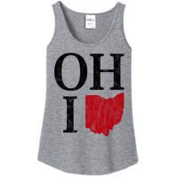 Ohio State Map Ladies Essential Tank