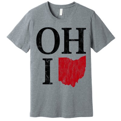 Ohio State Map Premium T-Shirt
