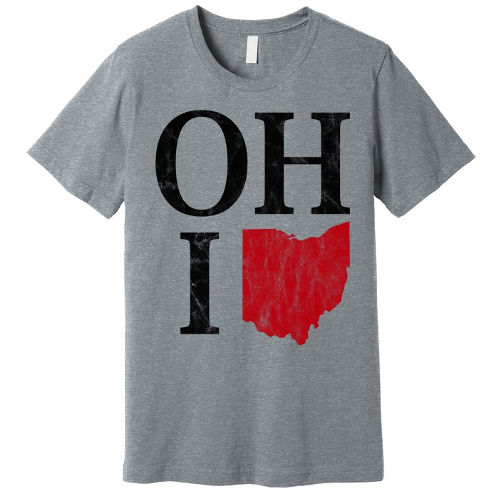 Ohio State Map Premium T-Shirt