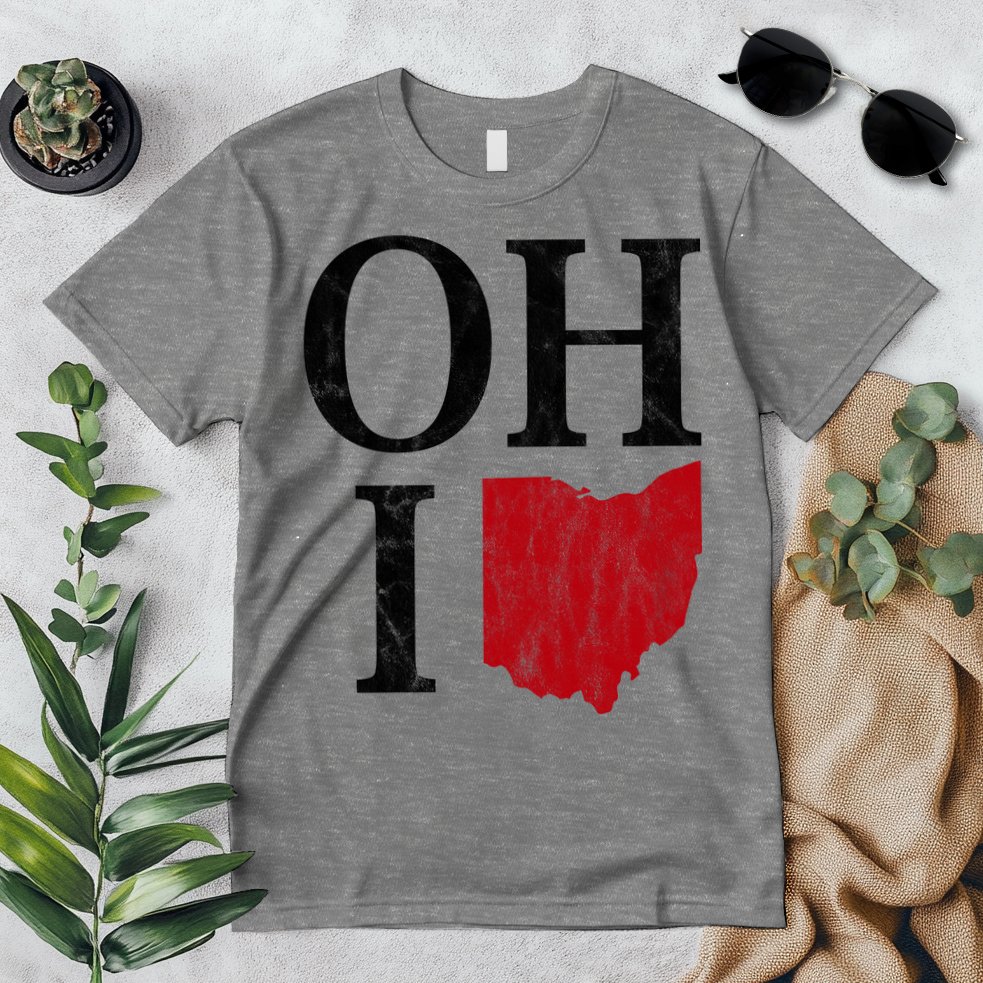 Ohio State Map Premium T-Shirt