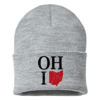 Ohio State Map Sustainable Knit Beanie