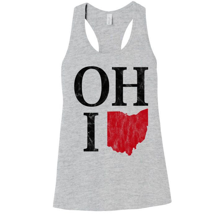 Ohio State Map Women's Racerback Tank