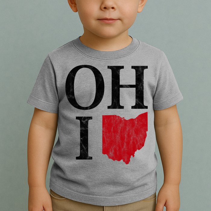 Ohio State Map Toddler T-Shirt