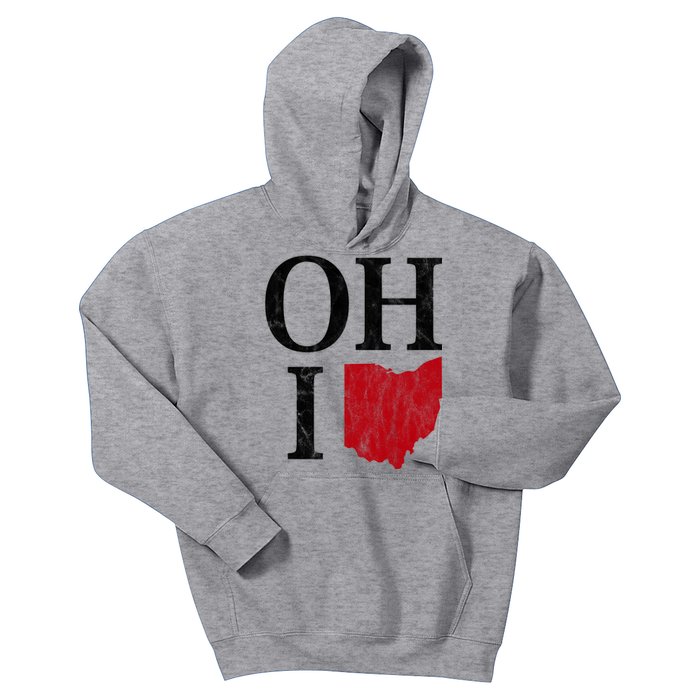 Ohio State Map Kids Hoodie