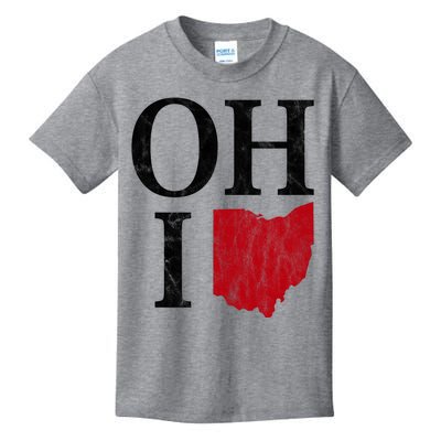 Ohio State Map Kids T-Shirt