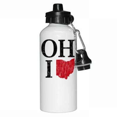 Ohio State Map Aluminum Water Bottle