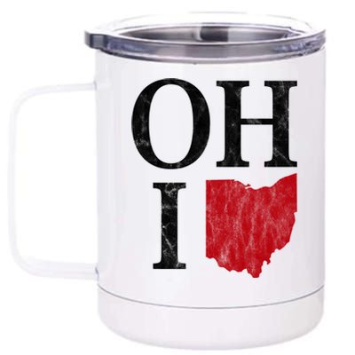 Ohio State Map 12 oz Stainless Steel Tumbler Cup