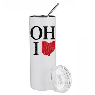 Ohio State Map Stainless Steel Tumbler