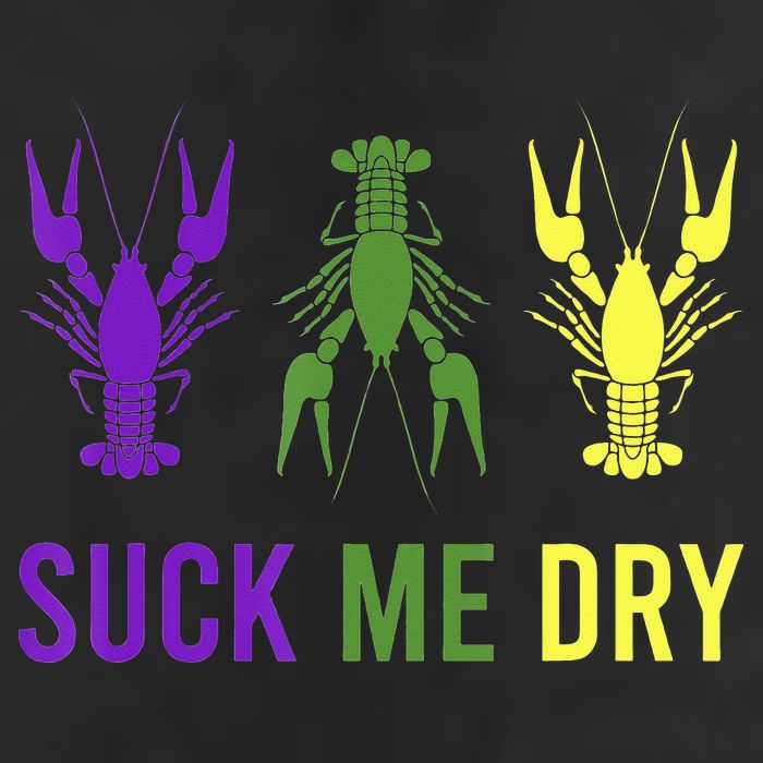 Outfit Suck Me Dry Crawfish Dirty Adult Humor Mardi Gras Beanie